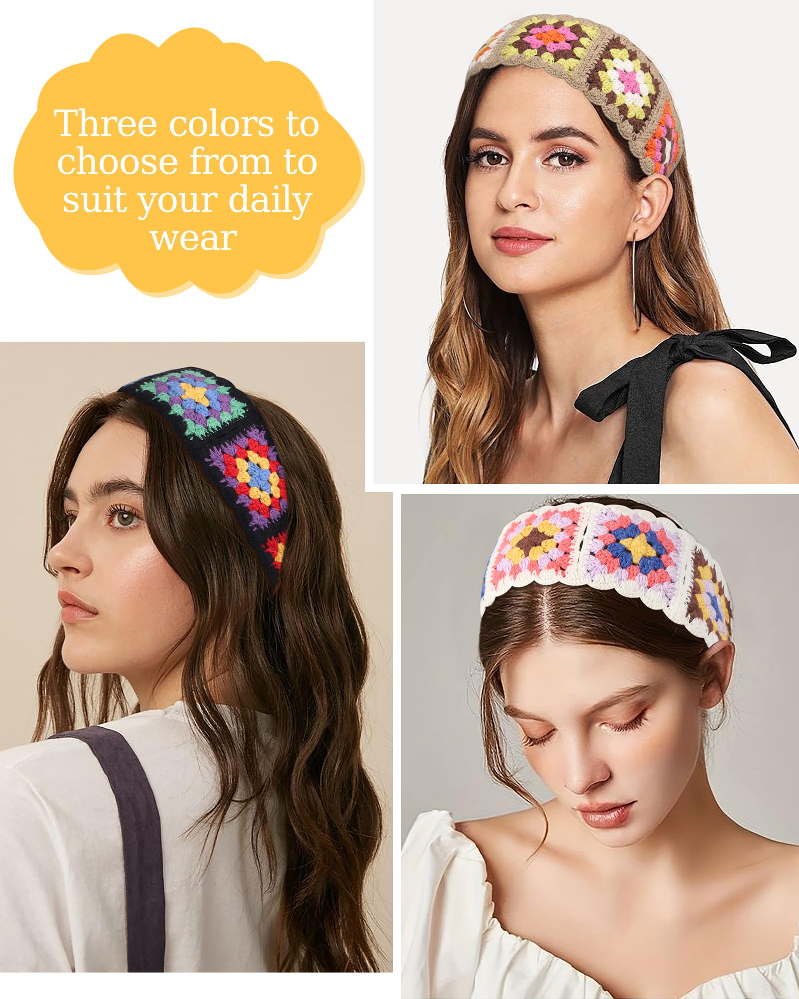 Amazon.co.jp: HAIMEIKANG ヒッピーヘアバンダナ ヘッドバンド 女性用